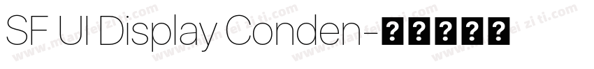 SF UI Display Conden字体转换